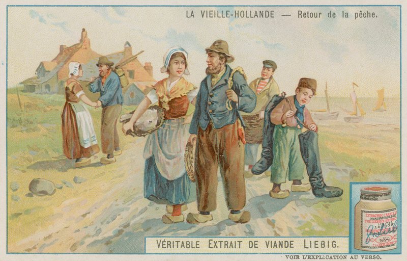 Egy horgászparti visszatérése Old Hollandban alkotó: European School