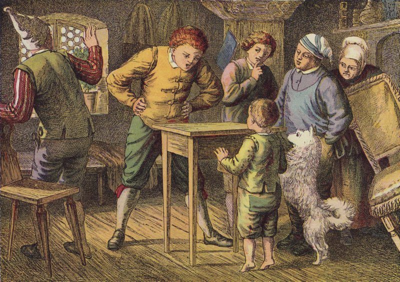 A három testvér (színes litográfia) alkotó: European School