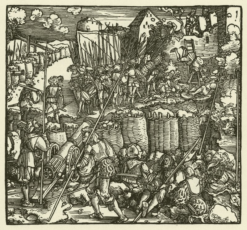 Egy vár megrohanása, 1532 alkotó: European School