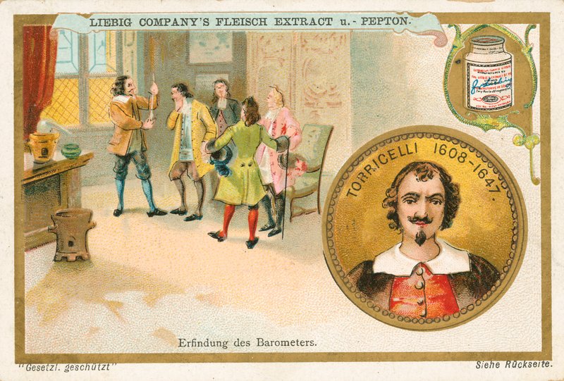 Torricelli, Liebig kártya, 20. század eleje (kromo) alkotó: European School