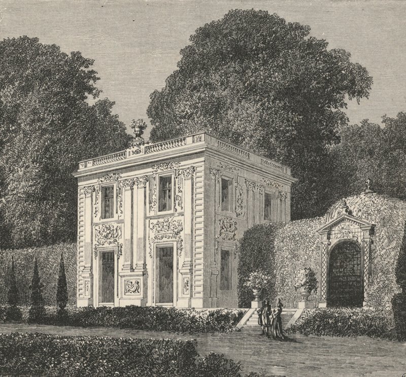 Marly pavilonja (metszet) alkotó: European School