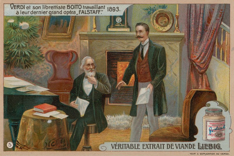 Verdi és Boito összeállítja Falstaffot alkotó: European School