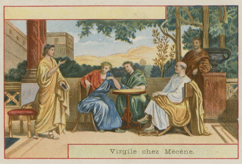 Vergilius meglátogatja Gaius Maecenast alkotó: European School