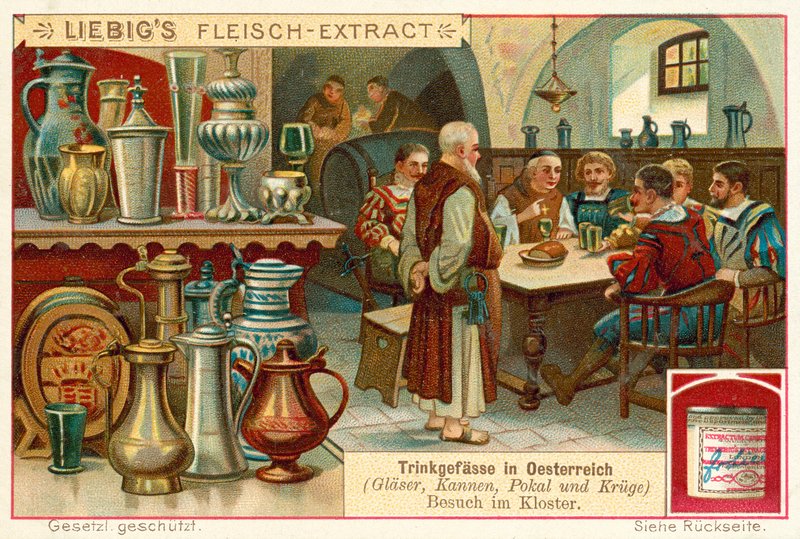 Látogatás egy ausztriai kolostorban (chromolitho) alkotó: European School