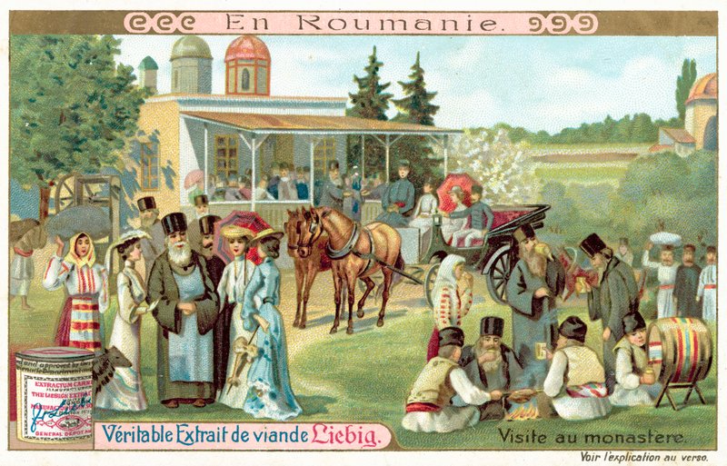 Látogatás egy romániai kolostorban (chromolitho) alkotó: European School