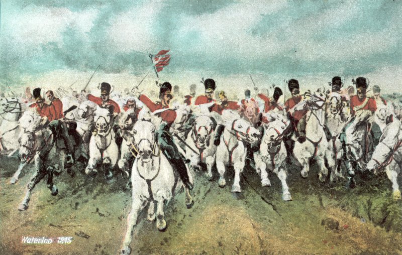 Waterloo 1815, skót lovassági roham alkotó: European School