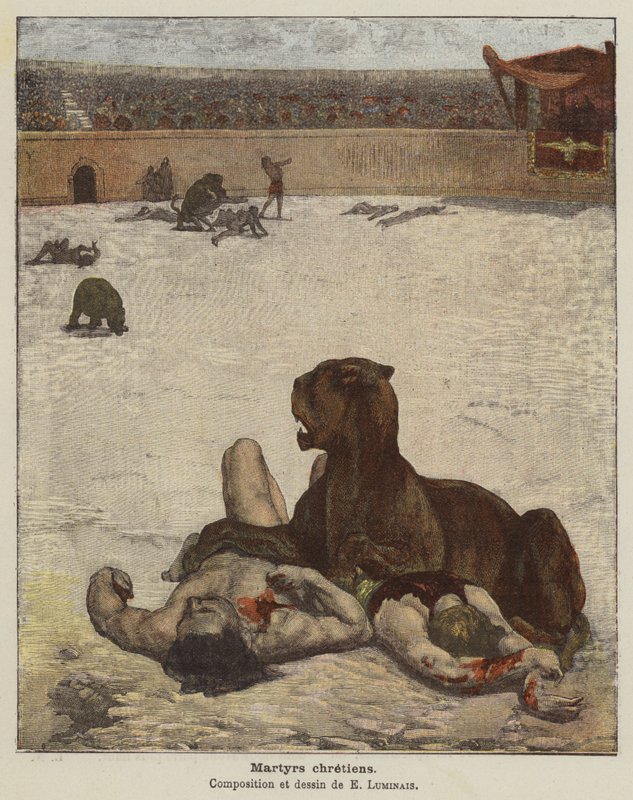 keresztény mártírok alkotó: Evariste Vital Luminais