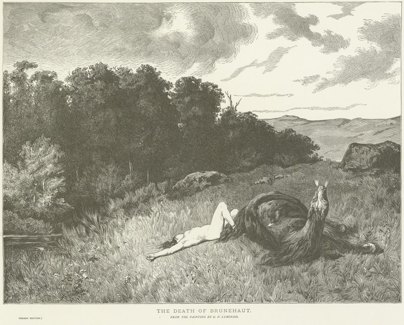 Brunehaut halála alkotó: Evariste Vital Luminais