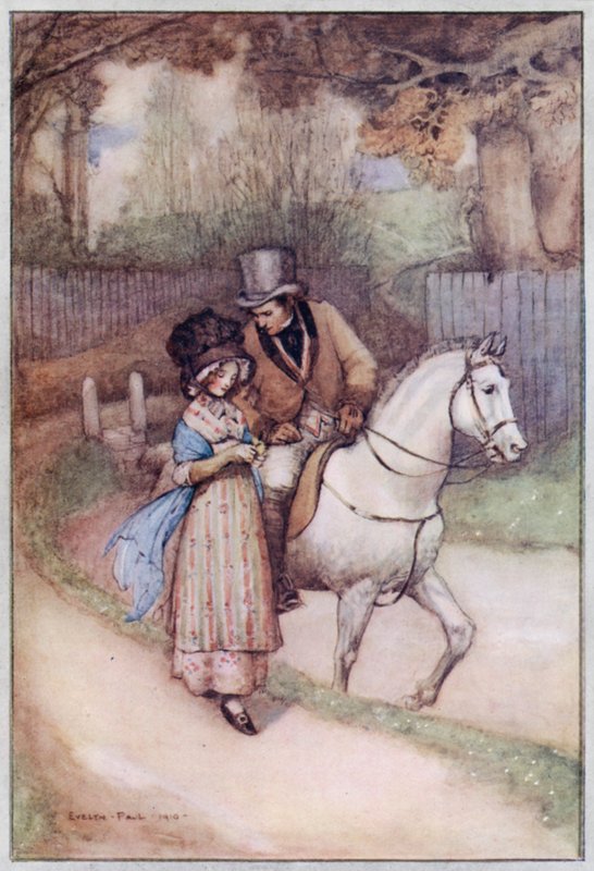 Illusztráció Cranfordhoz, Mrs. Gaskell (színes litó) alkotó: Evelyn Paul