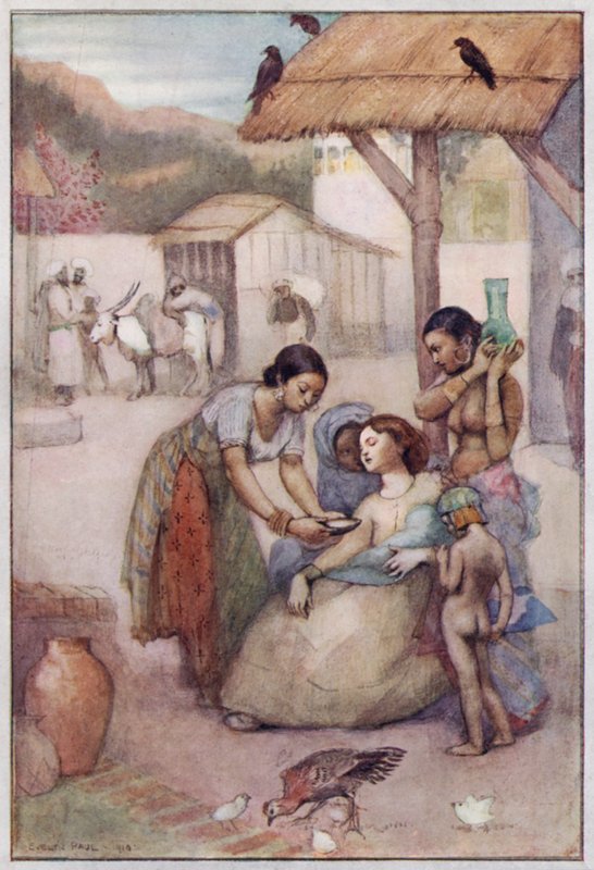 Illusztráció Cranfordhoz, Mrs. Gaskell (színes litó) alkotó: Evelyn Paul