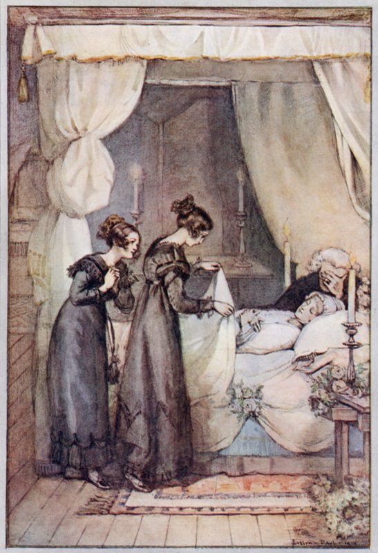Illusztráció Cranfordhoz, Mrs. Gaskell (színes litó) alkotó: Evelyn Paul