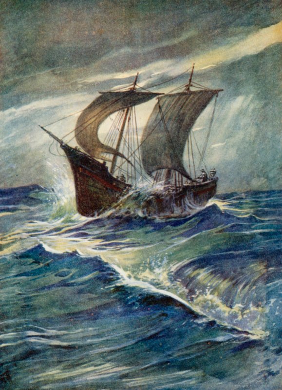 Illusztráció a fiatal zarándokoknak alkotó: Evelyn Stuart Hardy