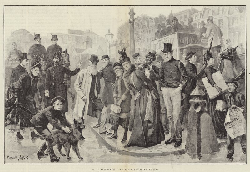 London Street-Crossing alkotó: Everard Hopkins