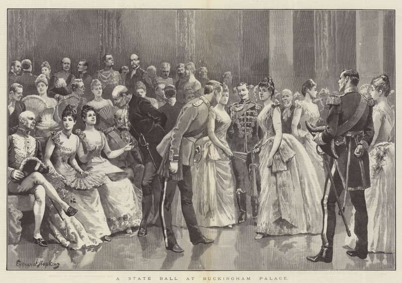 Állami bál a Buckingham-palotában alkotó: Everard Hopkins
