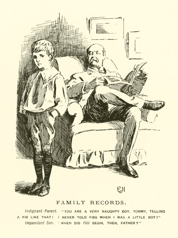 Családi iratok (metszet) alkotó: Everard Hopkins