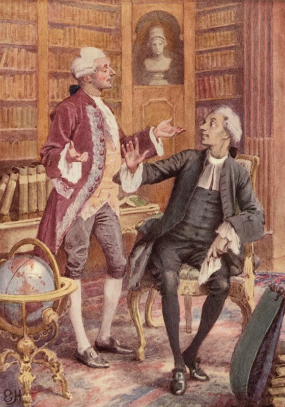 Illusztráció A szentimentális utazáshoz, Laurence Sterne alkotó: Everard Hopkins