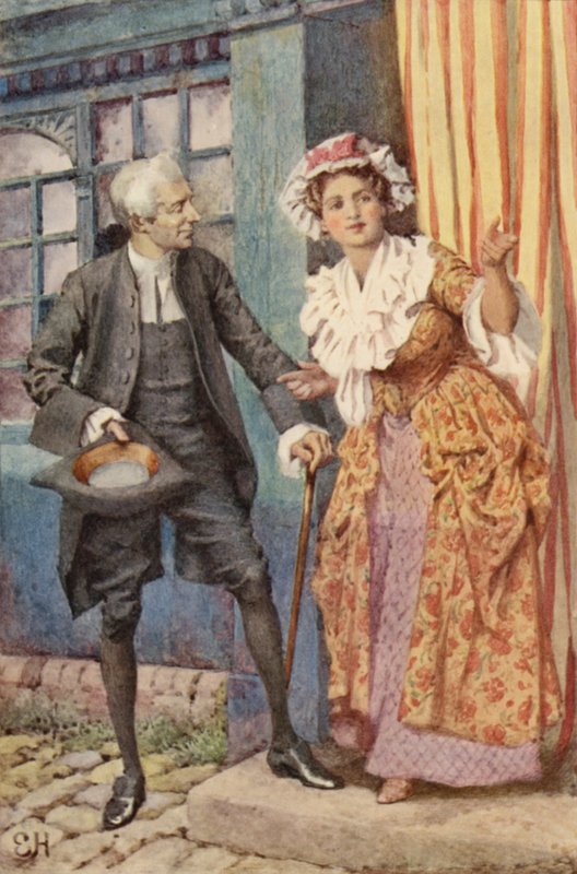 Illusztráció A szentimentális utazáshoz, Laurence Sterne alkotó: Everard Hopkins