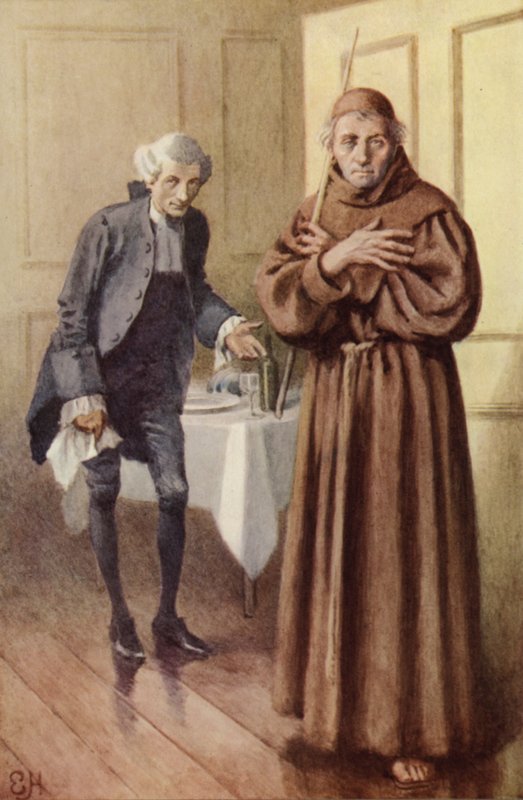 Illusztráció A szentimentális utazáshoz, Laurence Sterne alkotó: Everard Hopkins