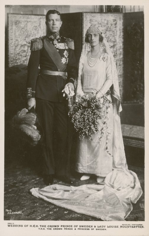 Gustaf Adolf svéd koronaherceg és Lady Louise Mountbatten esküvője, 1923 alkotó: F.A Swaine