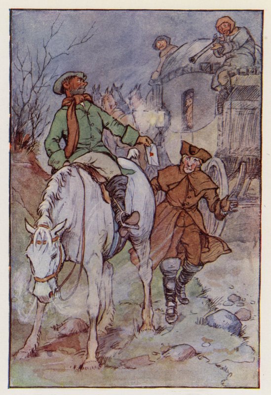Illusztráció Charles Dickens A Tale of Two Cities című könyvéhez (színes litográfia) alkotó: F. M. B. Blaikie