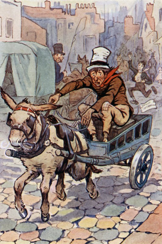Illusztráció David Copperfieldnek (színes litó) alkotó: F. M. B. Blaikie