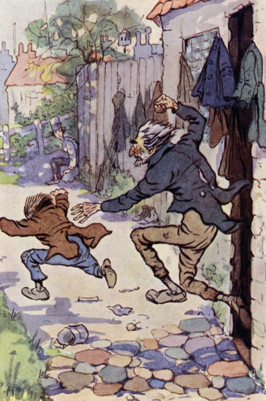 Illusztráció David Copperfieldnek (színes litó) alkotó: F. M. B. Blaikie