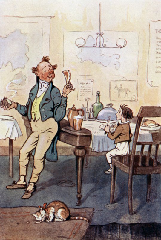 Illusztráció David Copperfieldnek (színes litó) alkotó: F. M. B. Blaikie