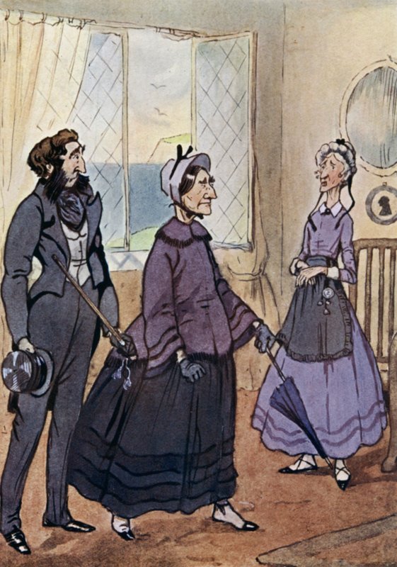 Illusztráció David Copperfield számára (színes litó) alkotó: F. M. B. Blaikie