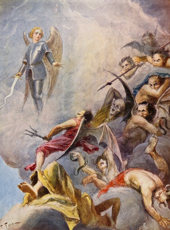 La Gerusalemme Liberata by Torquato Tasso: IX. ének, 64. strófa (színes litográfia) alkotó: Fabio Fabbi