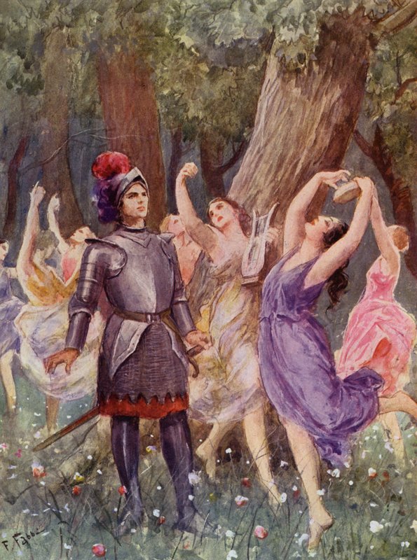 La Gerusalemme Liberata by Torquato Tasso: XVIII. ének, 28. strófa (színes litográfia) alkotó: Fabio Fabbi