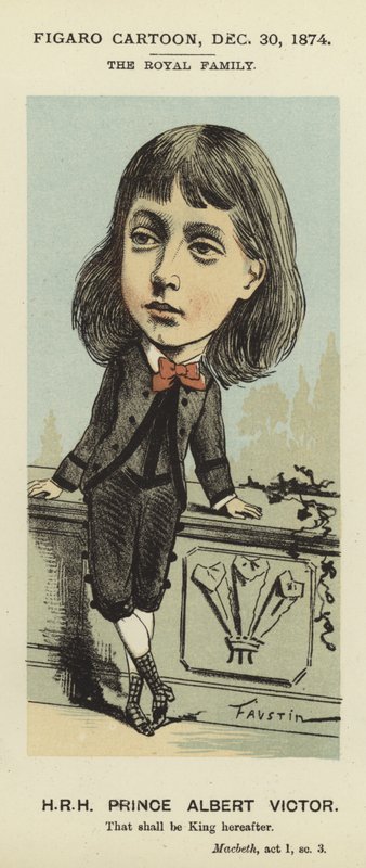 Albert Viktor herceg karikatúrája alkotó: Faustin