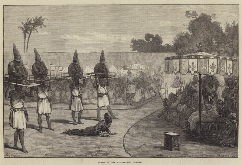 A Mem-hoo-ki áldozatai, Dahomey alkotó: Felix Regamey