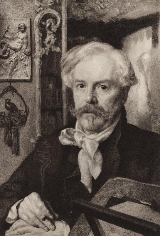 Edmond de Goncourt (metszet) alkotó: Felix Bracquemond