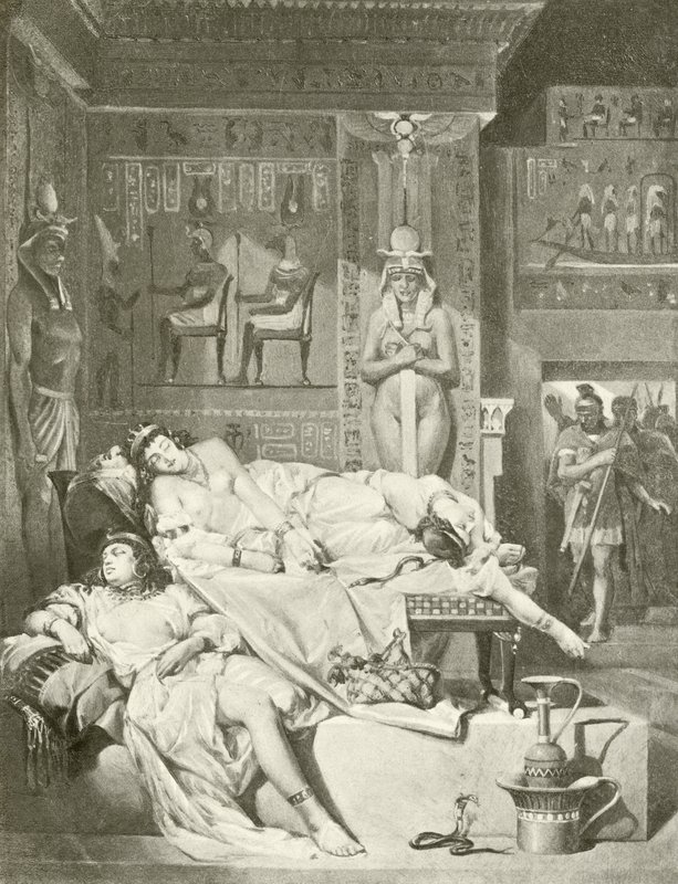 Antonius és Kleopátra. V. felvonás, II. jelenet (mélynyomás) alkotó: Felix Octavius Carr Darley