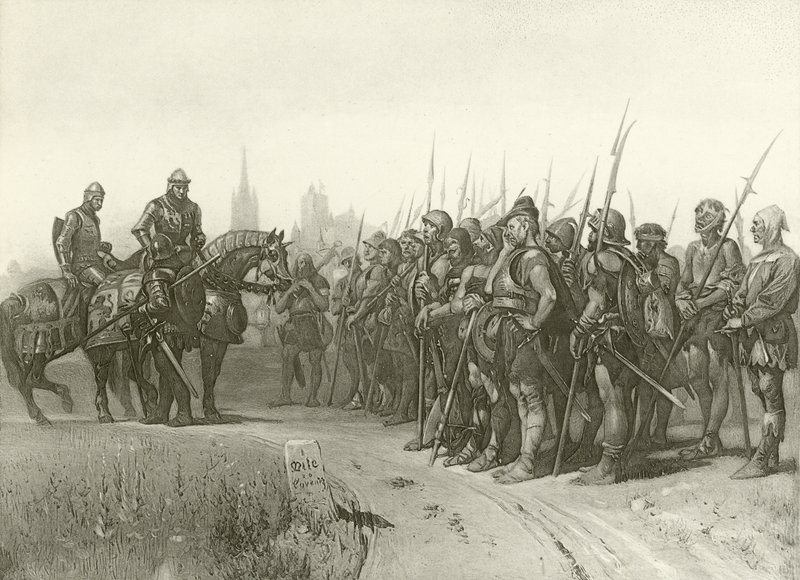 Henrik király első része IV. IV. felvonás, II. jelenet (mélynyomás) alkotó: Felix Octavius Carr Darley