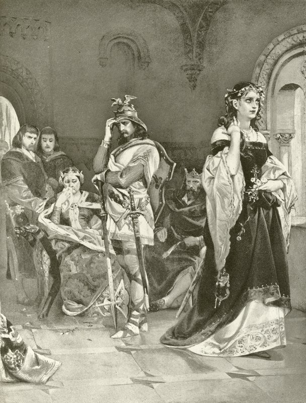 Hamlet. IV. felvonás, V. jelenet (mélynyomás) alkotó: Felix Octavius Carr Darley