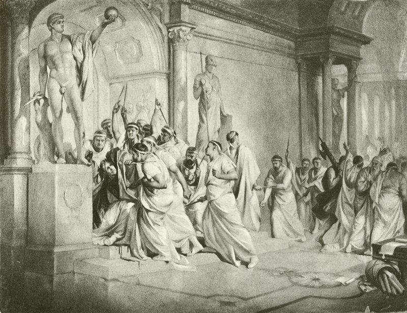 Julius Caesar. III. felvonás – I. jelenet (mélynyomás) alkotó: Felix Octavius Carr Darley