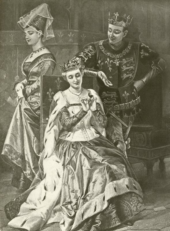 Ötödik Henrik király. V. felvonás, II. jelenet (mélynyomás) alkotó: Felix Octavius Carr Darley