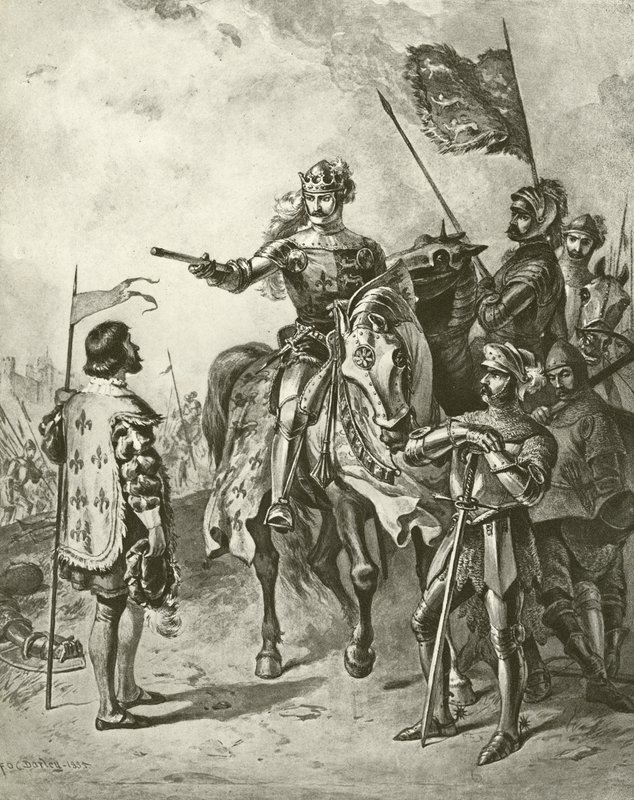 Henrik király V. V. IV. felvonás, VII. jelenet (mélynyomás) alkotó: Felix Octavius Carr Darley