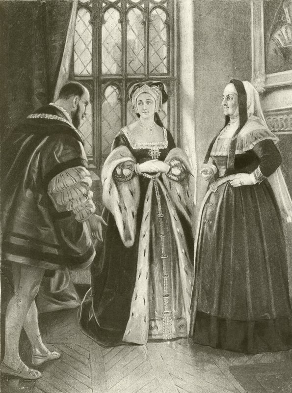Henrik király VIII. II. felvonás, III. jelenet (mélynyomás) alkotó: Felix Octavius Carr Darley