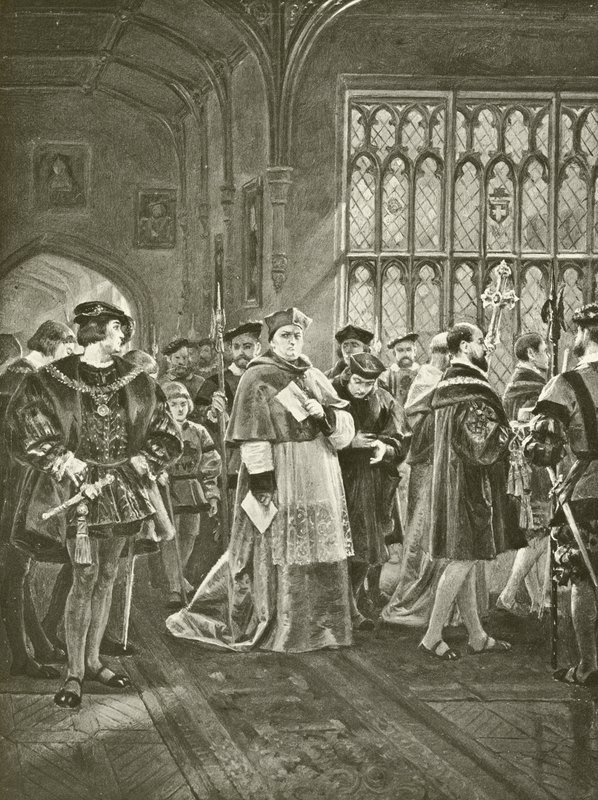 Henrik király VIII. I. felvonás, I. jelenet (mélynyomás) alkotó: Felix Octavius Carr Darley