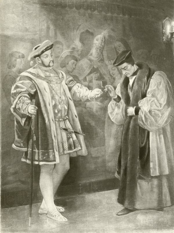 Henrik király VIII. V. felvonás, I. jelenet (mélynyomás) alkotó: Felix Octavius Carr Darley