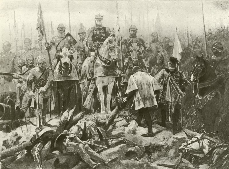 V. Henrik király IV. felvonás, VII. jelenet (mélynyomás) alkotó: Felix Octavius Carr Darley