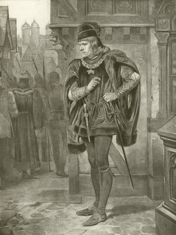 III. Richárd király. I. felvonás, II. jelenet (mélynyomás) alkotó: Felix Octavius Carr Darley