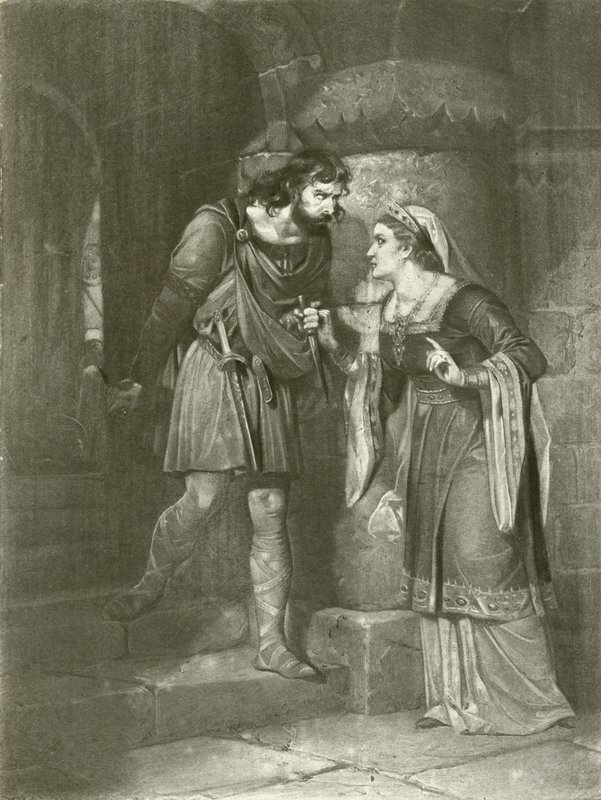 Macbeth. II. felvonás, II. jelenet (mélynyomás) alkotó: Felix Octavius Carr Darley