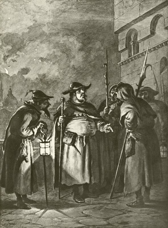 Sok hűhó semmiért. III. felvonás, III. jelenet (mélynyomás) alkotó: Felix Octavius Carr Darley