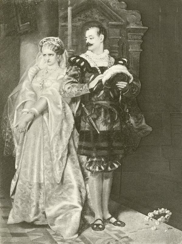 Sok hűhó semmiért. IV. felvonás - I. jelenet (mélynyomás) alkotó: Felix Octavius Carr Darley