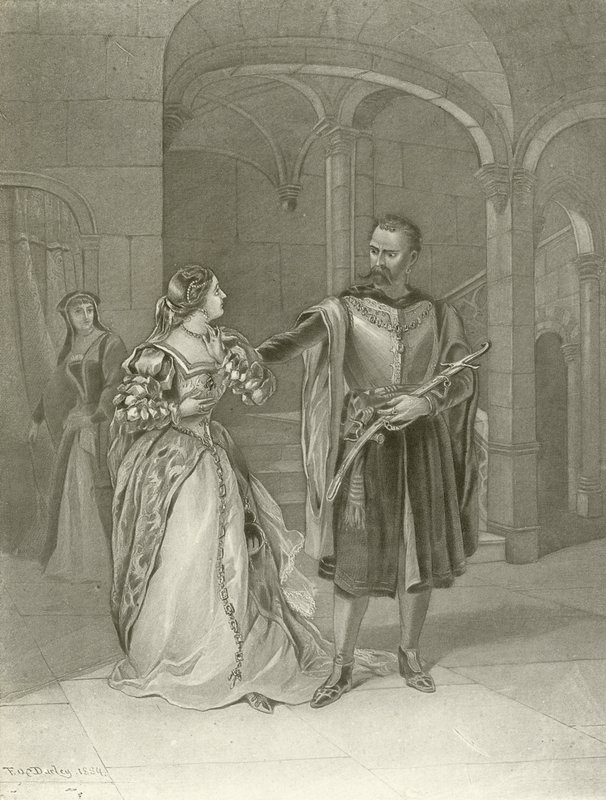 Othello. IV. felvonás, II. jelenet (mélynyomás) alkotó: Felix Octavius Carr Darley