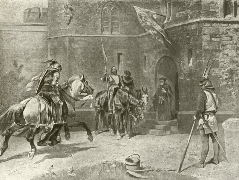 Második rész IV. Henrik király. I. felvonás, I. jelenet (mélynyomás) alkotó: Felix Octavius Carr Darley