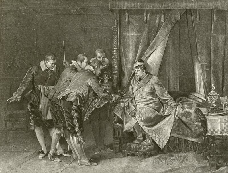 A cickány megszelídítése. Indukció, II. jelenet (mélynyomás) alkotó: Felix Octavius Carr Darley